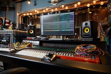 KRK Classic 5 Monitor Pack, пара студийных мониторов с кабелями и пэдами.