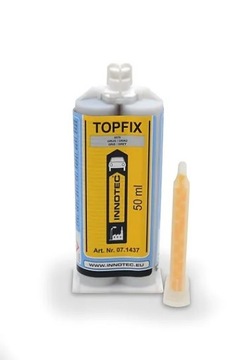 Klej dwuskładnikowy Topfix 50ml INNOTEC szary