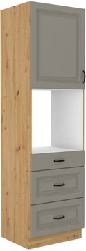 DWUKOLOROWA WYSOKA SZAFKA KUCHENNA 60X210 STILO