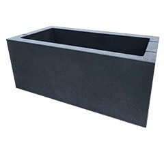Donica Betonowa 100cm x 40 x 25 cm Grafitowa Gładka Dostawa Cała Polska