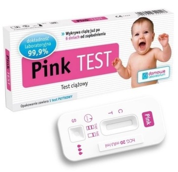 TEST CIĄŻOWY PŁYTKOWY WCZESNA CIĄŻA 2 DNI SZYBKI