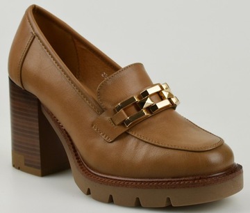 Półbuty Loafersy Beżowe Potocki 12278 r.40