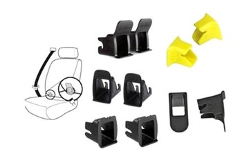 КРЫШКИ/НАПРАВЛЯЮЩИЕ ЗАГЛУШКИ КРЫШКИ 2 ISOFIX ШТ.
