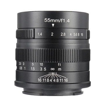 Obiektyw 55mm f/1.4 Ręczne ustawianie ostrości