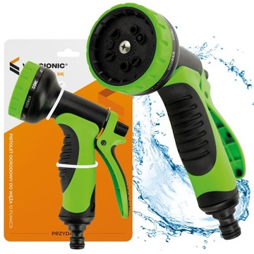 Пистолет-лейка для садового шланга, разбрызгиватель, 10 функций, универсальный