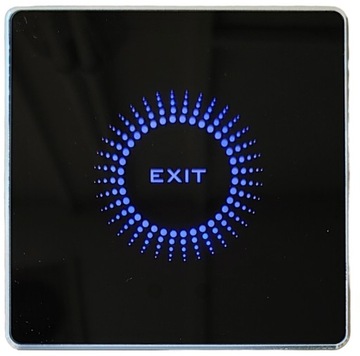 ZEWNĘTRZNY NATYNK PRZYCISK WYJŚCIA OTWARCIA DRZWI FURTKA CZARNY IP68 METAL