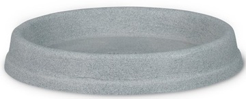 Duża podstawka pod doniczkę 48 szara okrągła