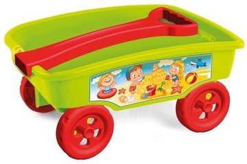 Mochtoys WÓZEK na zabawki PRZYCZEPKA do piasku