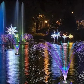 СОЛНЕЧНЫЙ САДОВЫЙ ФОНТАН ПЛАВАЮЩИЙ ВОДЯНОЙ НАСОС ДЛЯ RGB LED ПРУДА