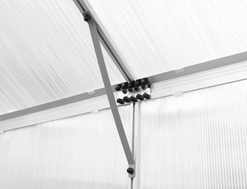 САДОВАЯ ТЕПЛИЦА 4,9м х 2,5м АЛЮМИНИЙ ПОЛИКАРБОНАТ + ФУНДАМЕНТ С АНКЕРАМИ