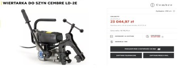 Wiertarka do Szyn Cembre LD-2E 1800W Max: 33mm Super STAN + Wiertło Zobacz!