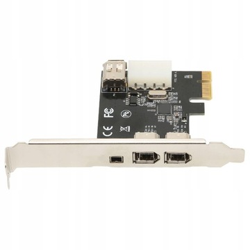 Karta PCIE 1X do 1394A 4 porty PCIE Firewire
