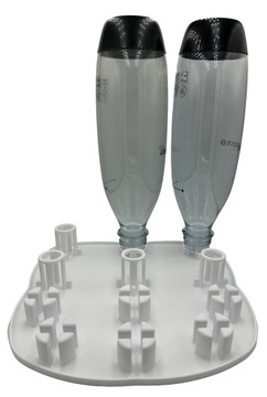 Ociekacz Na 6 Sześć Butelki Do Saturatora SODASTREAM Stojak Uchwyt Biały