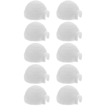 BAJKOWA STATUA OGRODOWA MODEL IGLOO MINIATURA 10 SZT