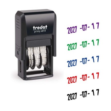 Datownik Trodat 4810 data ISO - kolorowy tusz