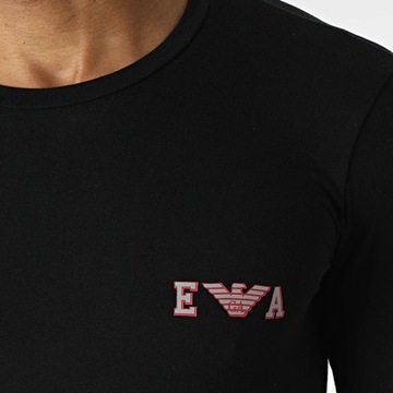 EMPORIO ARMANI markowa koszulka Longsleeve BLACK M