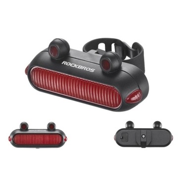 Lampka rowerowa tylna na sztycę Frog Rockbros 180° LED USB IPX6