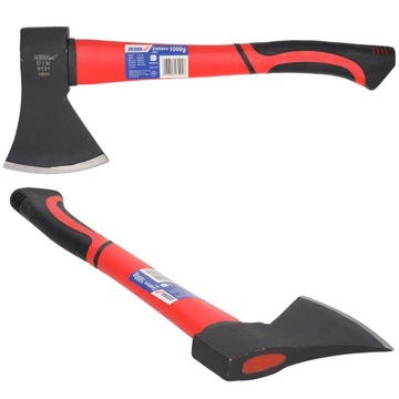 SIEKIERA UNIWERSALNA DEDRA TOPOREK 1000g DO RĄBANIA DREWNA Fiberglass 41cm