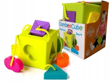 FAT BRAIN TOYS KOSTKA SORTER GRYZAK OombeeCube