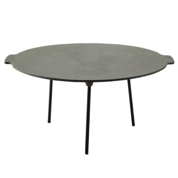 DUŻA PŁYTA ŻELIWNA RUSZT GRILL NA OGNISKO WOK PATELNIA 59 cm