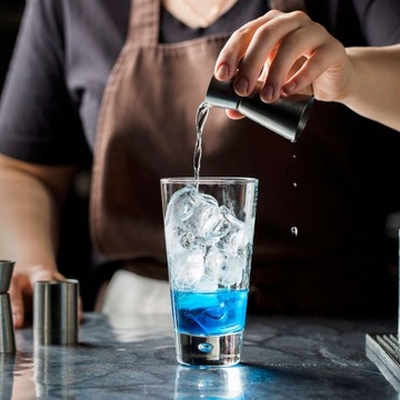 ZESTAW BARMAŃSKI DO DRINKÓW KOKTAJLI SHAKER STOJAK 17 el. PREZENT