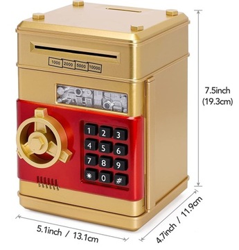 СЕЙФ-КОПИЛКА ДЛЯ МОНЕТ БАНКНОТ Депозитный автомат + ПИН-код