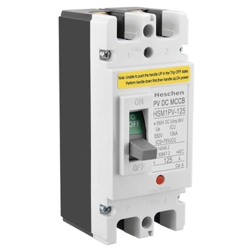 Wyłącznik DC MCCB HSM1PV-125 2-pinowy 125A Heschen