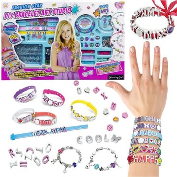 ZESTAW DO ROBIENIA BRANSOLETEK CHARMS ZAWIESZKI