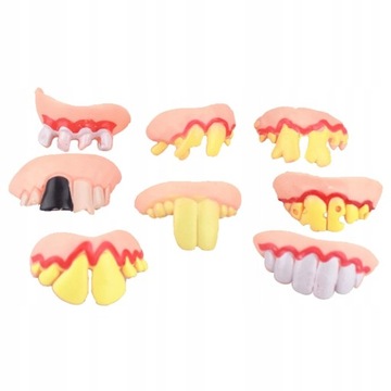 Adault Toys Adukt Sztuczne zęby Halloween 8 szt