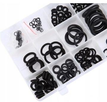 УПЛОТНИТЕЛЬНЫЕ КОЛЬЦА РЕЗИНОВЫЕ УПЛОТНЕНИЯ НАБОР МАСЛОСТОЙКИХ УПЛОТНИТЕЛЬНЫХ КОЛЬЦ 225 ШТ.