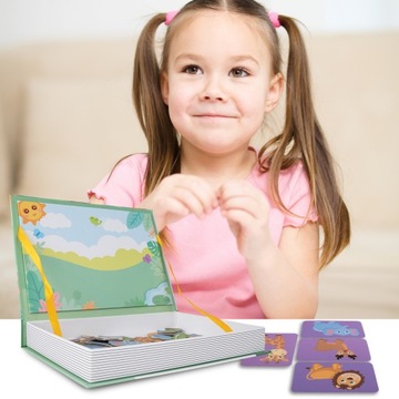 МАГНИТНЫЙ ПАЗЛ МАГНИТНЫЕ БЛОКИ ПАЗЛ ЖИВОТНЫЕ МОНТЕССОРИ