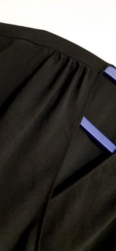 123. ZARA czarna krótka bluzka z krótkim rękawem kimonowa r S/M