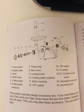 Мясорубка 3IN1 1300Вт MG401