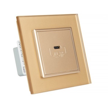 LIVOLO Ładowarka USB-C CHARGER 45W złota + RAMKA