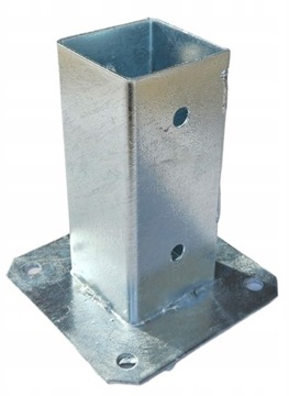 PODSTAWA SŁUPA PRZYKRĘCANA 6x6cm WSPORNIK KOTWA 60x60mm GRUBA MOCNA PL