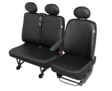 Potahy Eko Kůže Voděodolné pro Renault Trafic, Opel Vivaro 3 místa