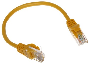 Patchcord RJ45 UTP kat. 5e 20cm Kabel sieciowy LAN