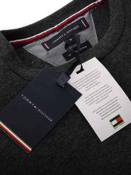 TOMMY HILFIGER BLUZA MĘSKA SZARA EST ORGANIC COTTON NA PREZENT / M