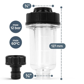 2x БОЛЬШОЙ фильтр для воды для мойки высокого давления Karcher K2 K3 K4 K7 + соединитель для шланга