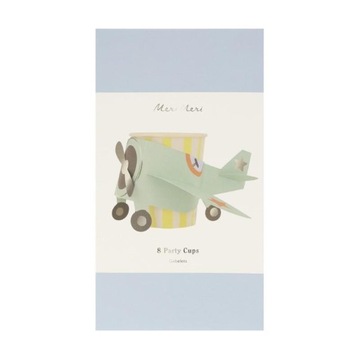 Meri Meri - Kubeczki papierowe 8szt. - Samoloty