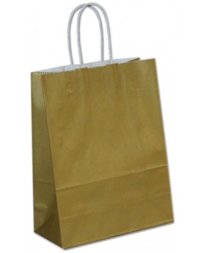 torba papierowa 250x110x310 złota 25szt