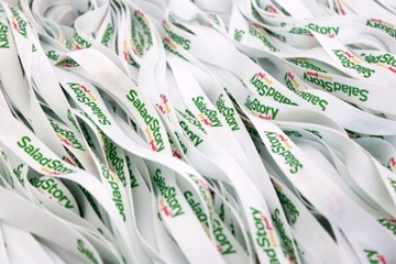 Ленты рекламные 15 мм с двусторонней печатью, 250 шт.