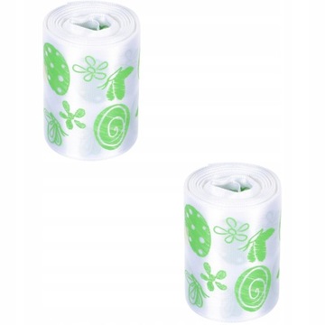 Зеленая лента для подарочного венка, 2 рулона.