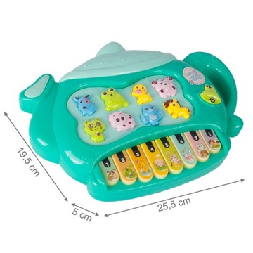 ИНТЕРАКТИВНОЕ ПИАНИНО МУЗЫКАЛЬНЫЙ ОРГАН Звуки животных СВЕТОДИОДНЫЙ ИНСТРУМЕНТ