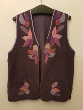 BRITA rundquist KAMIZELKA NARZUTKA DAMSKA R.M/L SZTRUKSOWA