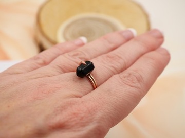 МЕДНОЕ КОЛЬЦО С ЛЕЗВИЕМ - ОНИКС