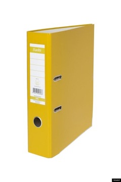 Bantex SEGREGATOR A4 80mm DŹWIGNIOWY żółty szynowy DWURINGOWY ORGANIZER