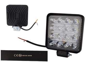 LAMPA 16 LED HALOGEN ROBOCZY SZPERACZ 48W 12V 24V