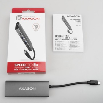 Wieloportowy hub 2x USB-A + 2x USB-C + HDMI USB-C 3.2 Gen 2 10Gbps, PD 60W