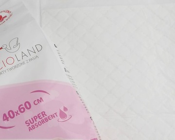 Podkłady Higieniczne 40x60 Bocioland Chłonne Jednorazowe 4x10 szt.